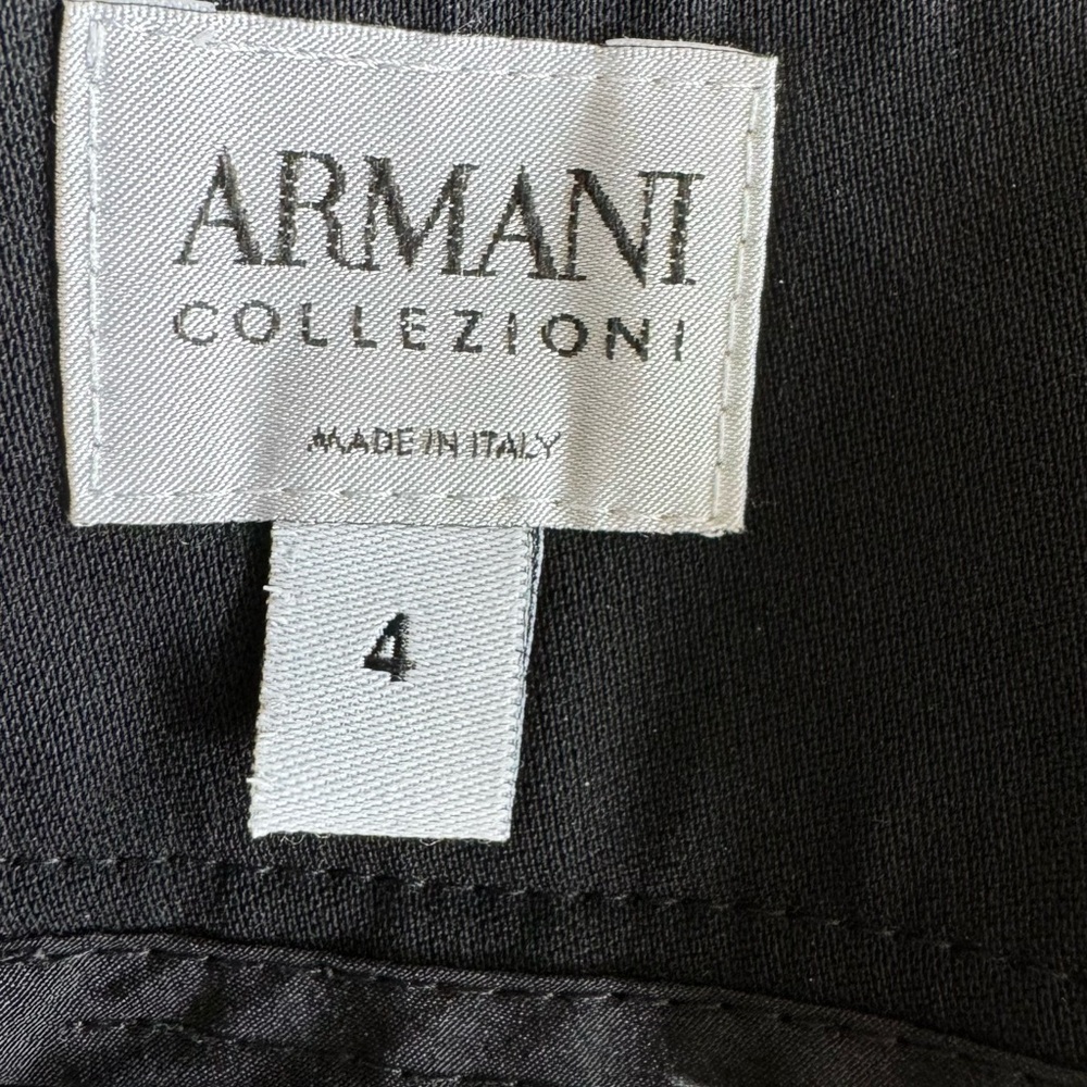 Armani Collezioni Black Pants In good condition size: 4. RN 103723 - Picture 10 of 11